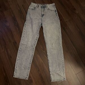 White fox acid wash jeans size medium